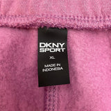 DKNY Women's Fleece Trackpants - Dusty Orchid SIZE - Extra Large