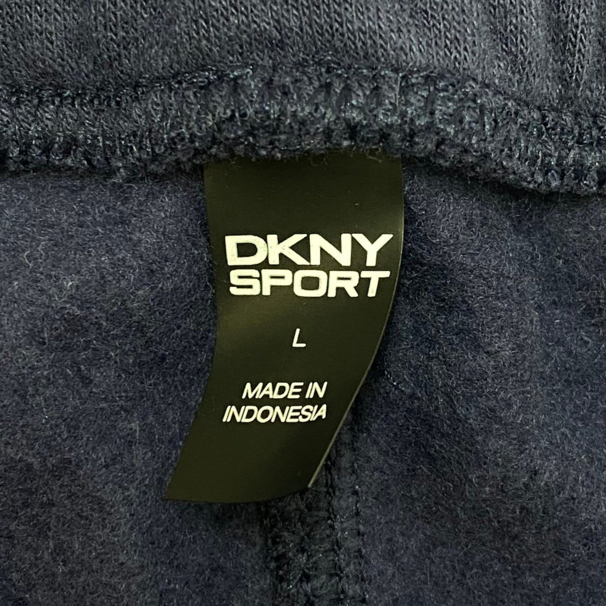 DKNY Women's Fleece Trackpants - Peacoat Blue SIZE - Large