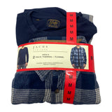 Jachs Men's 2 Pack Flannel Shirt with Thermal SIZE - Medium