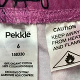 Pekkle Girls Pyjama Pants/Shorts Set - Pink Cereal - 6 Years SIZE - 6