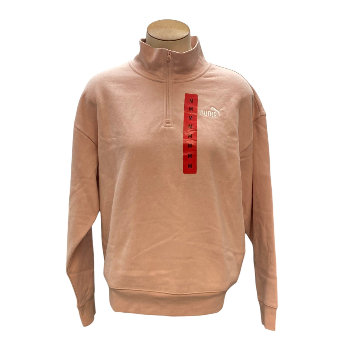 Puma Women's Half-Zip Logo Fleece SIZE - Medium