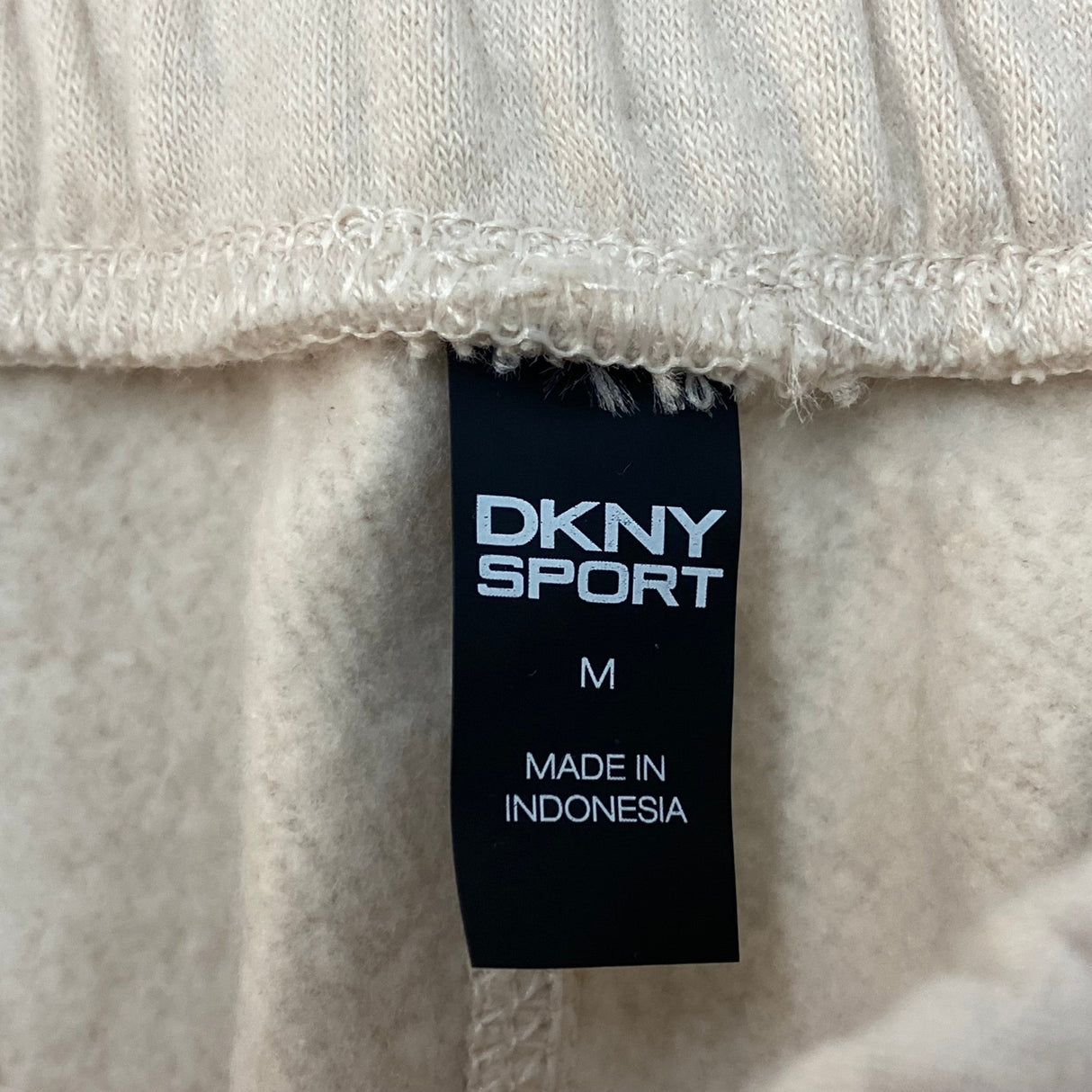 DKNY Women's Fleece Trackpants - Oat SIZE - Medium