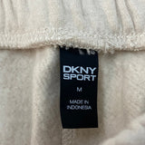 DKNY Women's Fleece Trackpants - Oat SIZE - Medium