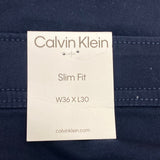 Calvin Klein Men's Slim Fit Pant - Navy - 36 x 30 SIZE - 36