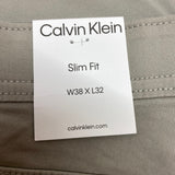 Calvin Klein Men's Slim Fit Pant - Tan - 38 x 32 SIZE - 38