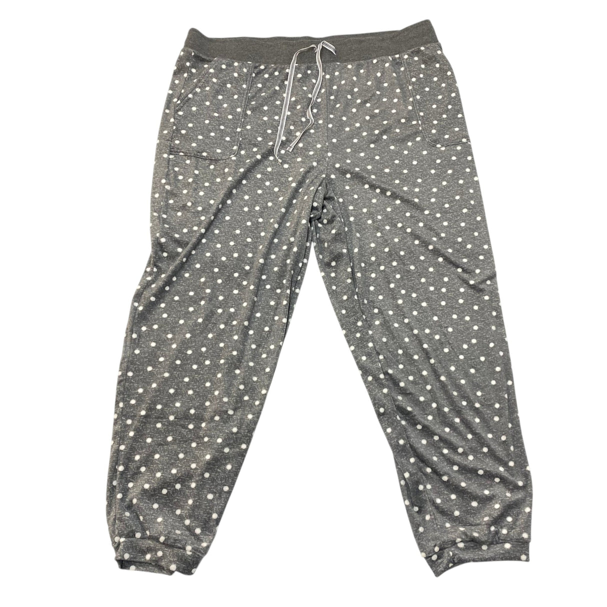 Nautica Women's Fleece Pyjama Set - Grey Polka Dot SIZE - XXL