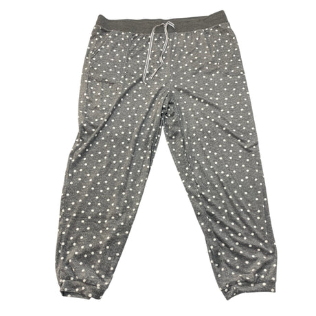 Nautica Women's Fleece Pyjama Set - Grey Polka Dot SIZE - XXL