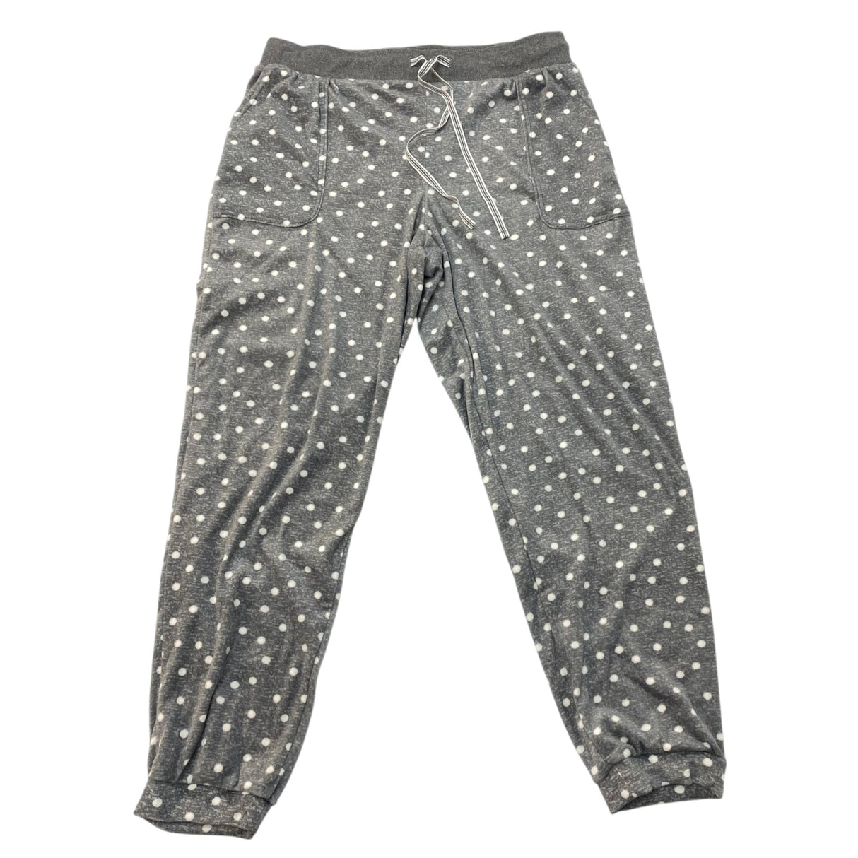 Nautica Women's Fleece Pyjama Set - Grey Polka Dot SIZE - Medium