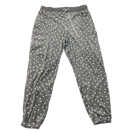 Nautica Women's Fleece Pyjama Set - Grey Polka Dot SIZE - Medium