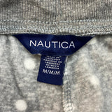 Nautica Women's Fleece Pyjama Set - Grey Polka Dot SIZE - Medium