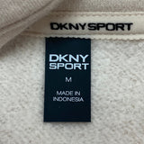 DKNY Women's Half Zip Sweatshirt - Oat SIZE - Medium