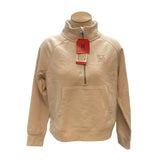 DKNY Women's Half Zip Sweatshirt - Oat SIZE - Medium