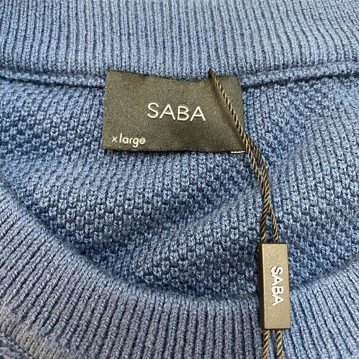 SABA Men's Knitted Cotton Texture Tee SIZE - Extra Large