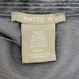 Matty M Women's Corduroy Shacket - Navy SIZE - Extra Large