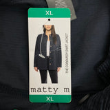 Matty M Women's Corduroy Shacket - Navy SIZE - Extra Large