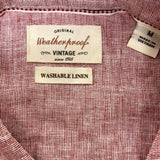 Weatherproof Men's Short Sleeve Linen Button Up Shirt SIZE - Medium