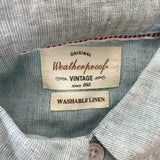 Weatherproof Men's Short Sleeve Linen Button Up Shirt SIZE - Large