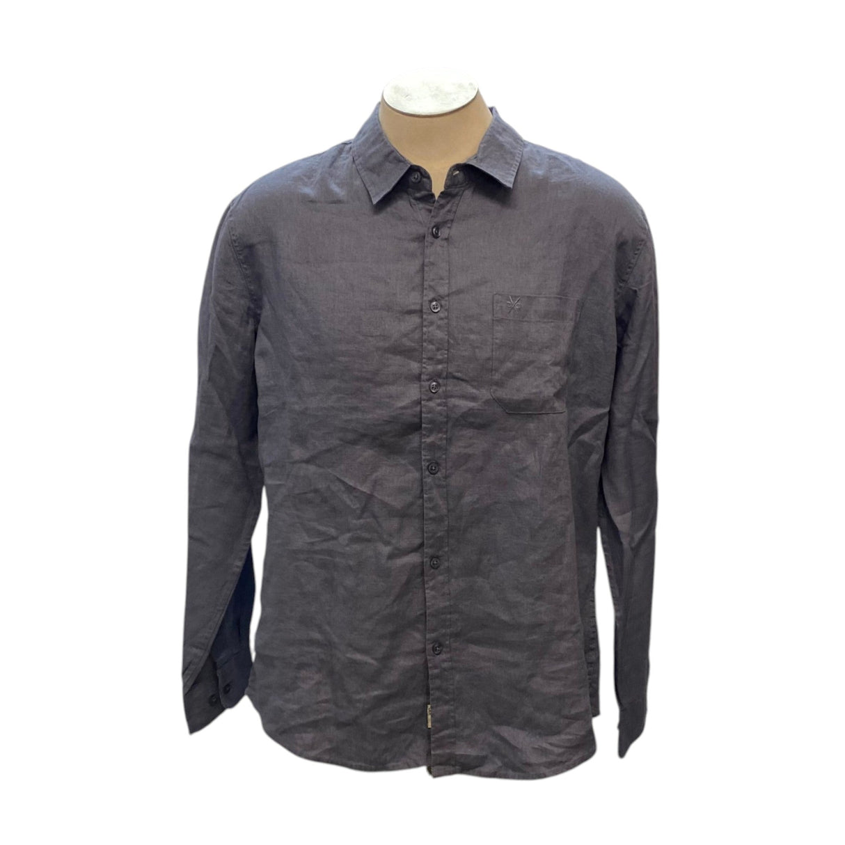 Coast Men's Long Sleeve Linen Button Up Shirt SIZE - Extra Large