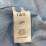 JAG Men's Long Sleeve Linen Button Up Shirt SIZE - Large