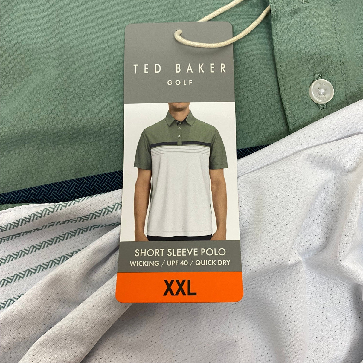 Ted Baker Men's Golf Short Sleeve Polo Shirt SIZE - XXL