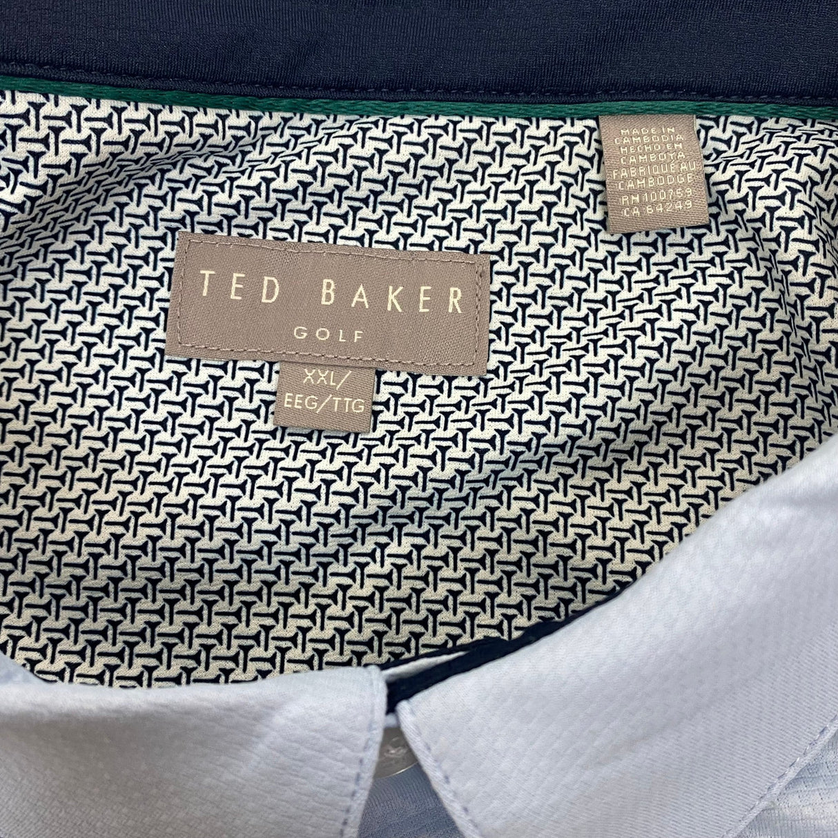 Ted Baker Men's Golf Short Sleeve Polo Shirt SIZE - XXL