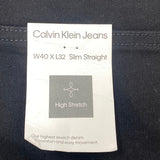 Calvin Klein Men's Slim Straight Jeans - 40 x 32 SIZE - 40