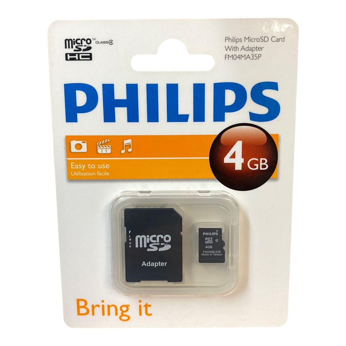 Philips 4GB MicroSD Card With Adapter