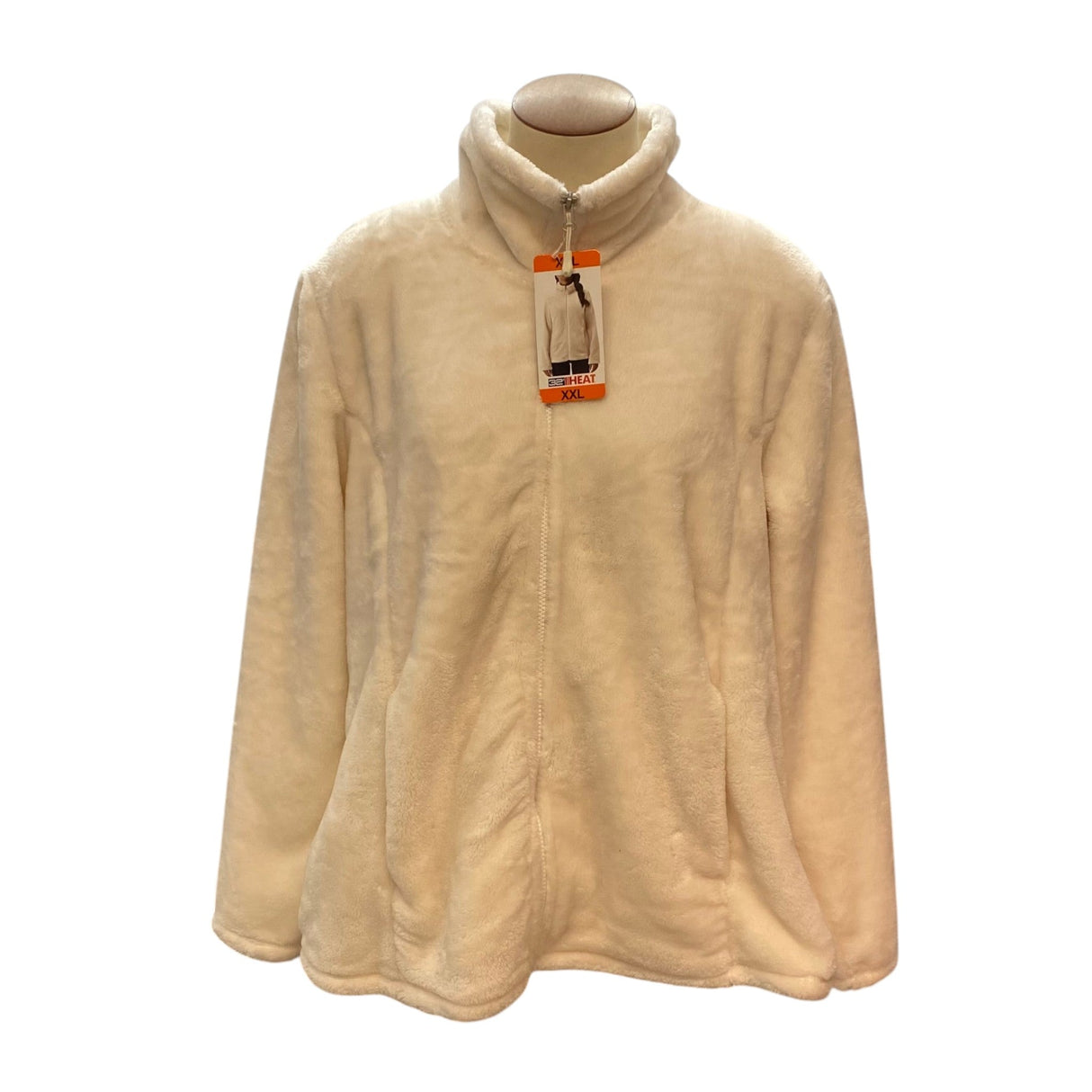 32 Degrees Women's Faux Fur Zip Up Jacket SIZE - Extra Large