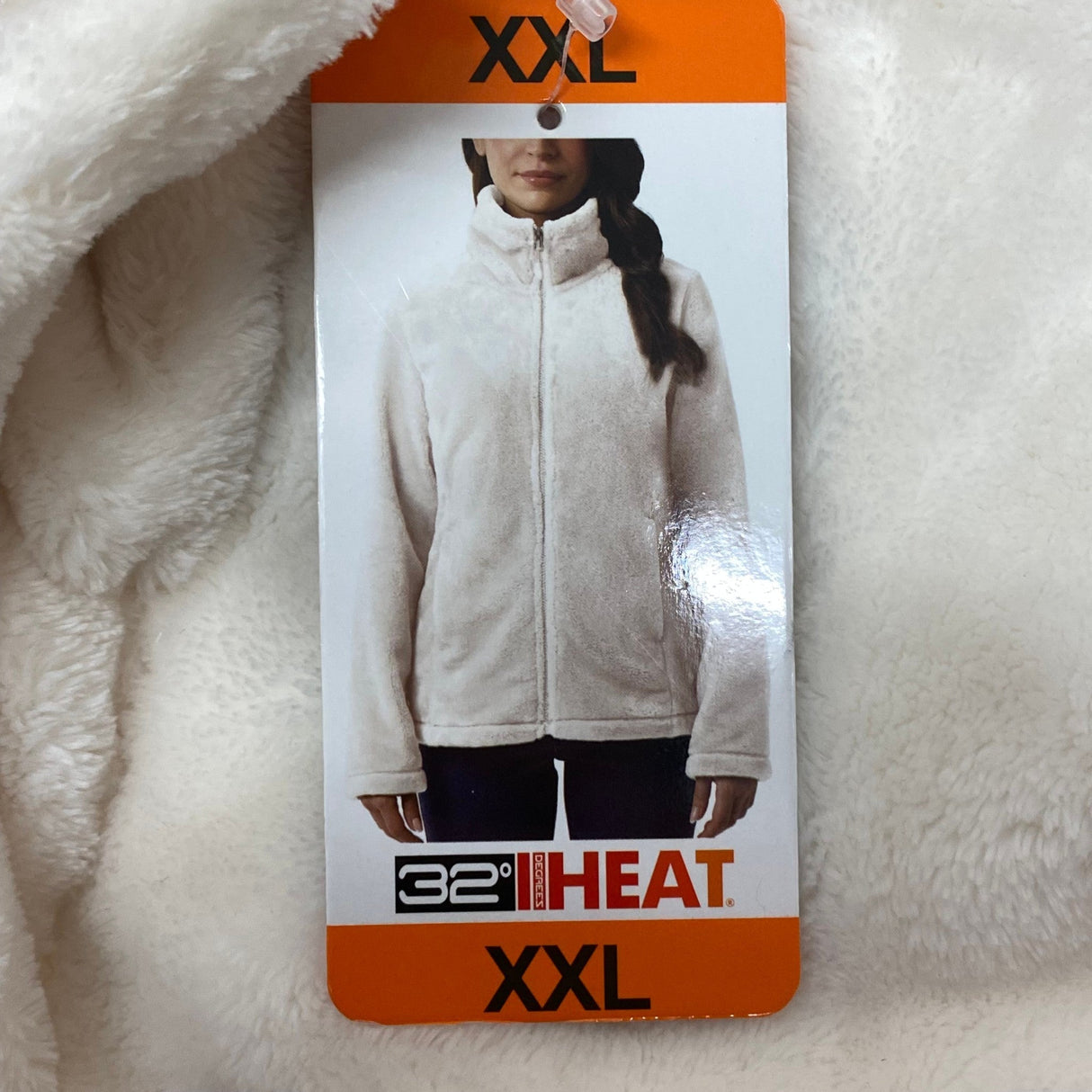 32 Degrees Women's Faux Fur Zip Up Jacket SIZE - Extra Large