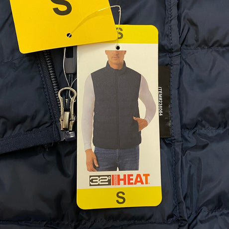 32 Degrees Men's Puffer Vest - Navy SIZE - Small