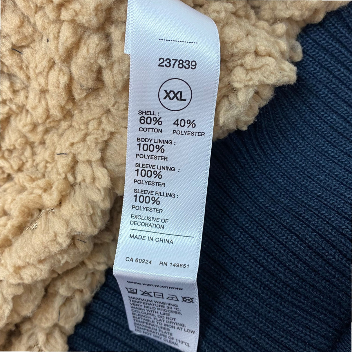 Buffalo Men's Sherpa Lined Hoodie SIZE - XXL
