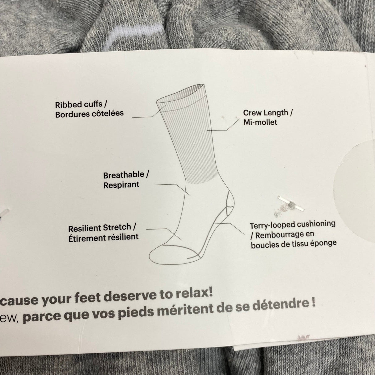 Lazypants Women's 6x Premium Cotton Blend Crew Socks