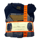 Jachs New York Men's 2 Pack Flannel Shirt with Thermal SIZE - XXL