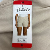 Boston Traders Women's Casual Relaxed Short - Ivory Heather SIZE - Medium