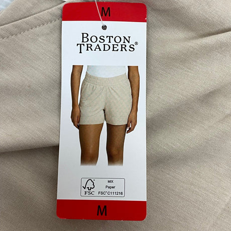 Boston Traders Women's Casual Relaxed Short - Ivory Heather SIZE - Medium