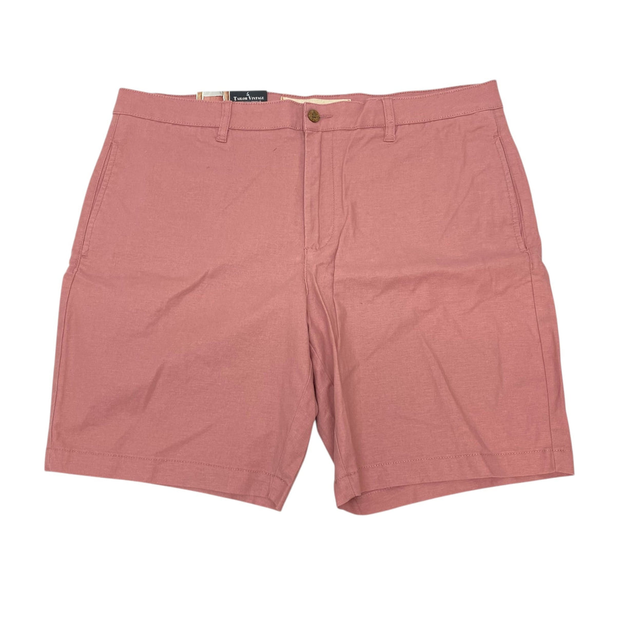 Tailor Vintage Men's Stretch Linen Cotton Walking Short - Dusty Rose SIZE - 38