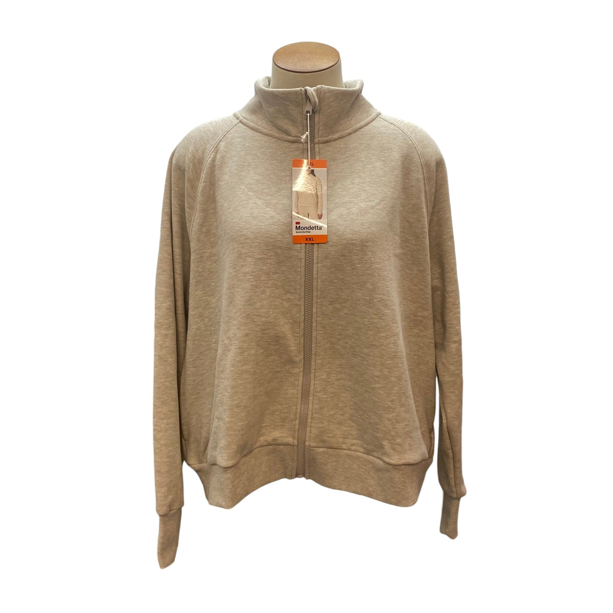 Mondetta Women's Fleece Zip Up Sweatshirt - Nacreous Clouds SIZE - XXL