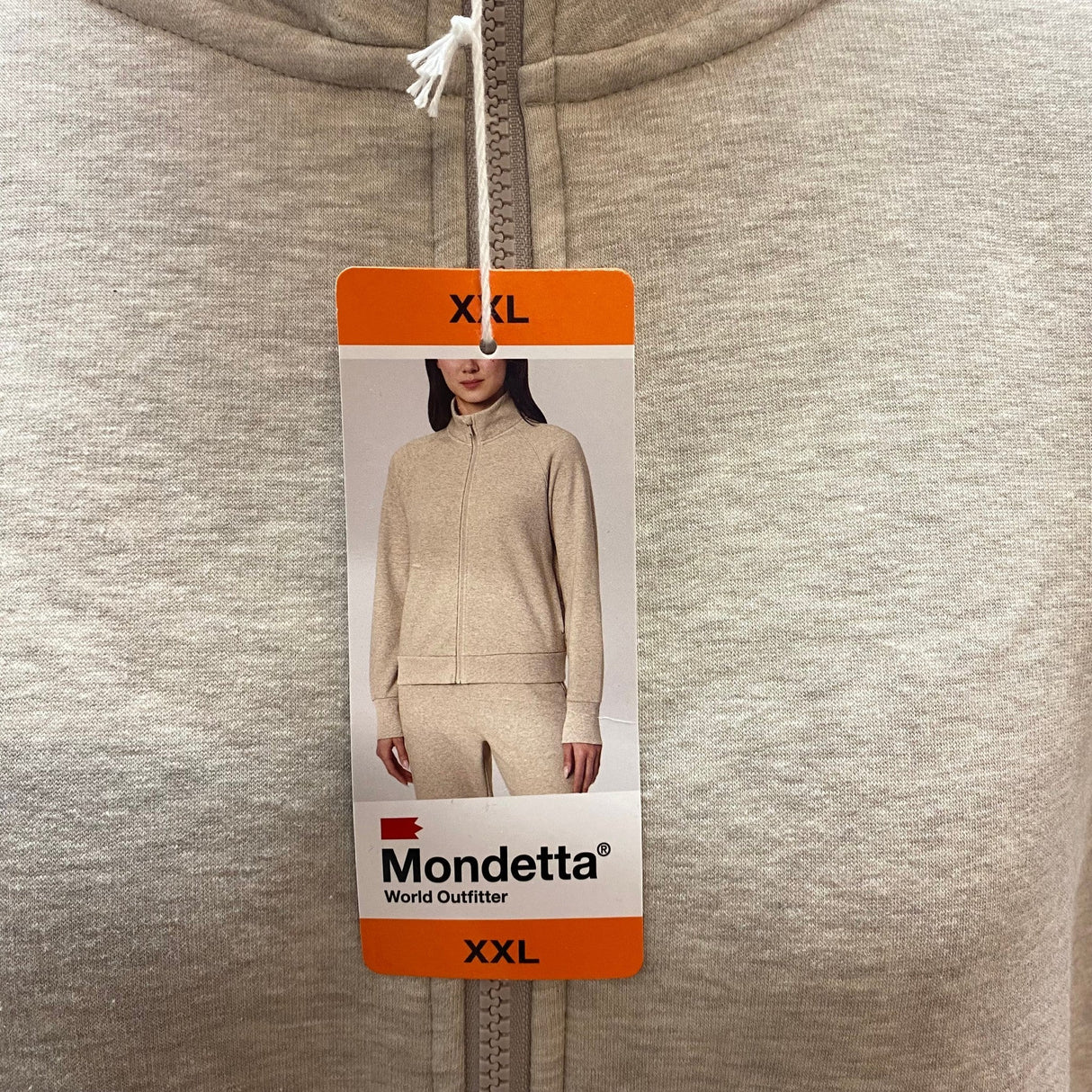 Mondetta Women's Fleece Zip Up Sweatshirt - Nacreous Clouds SIZE - XXL