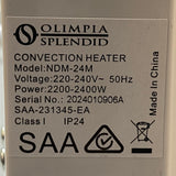 Olimpia Splendid 2400W Manual Panel Heater