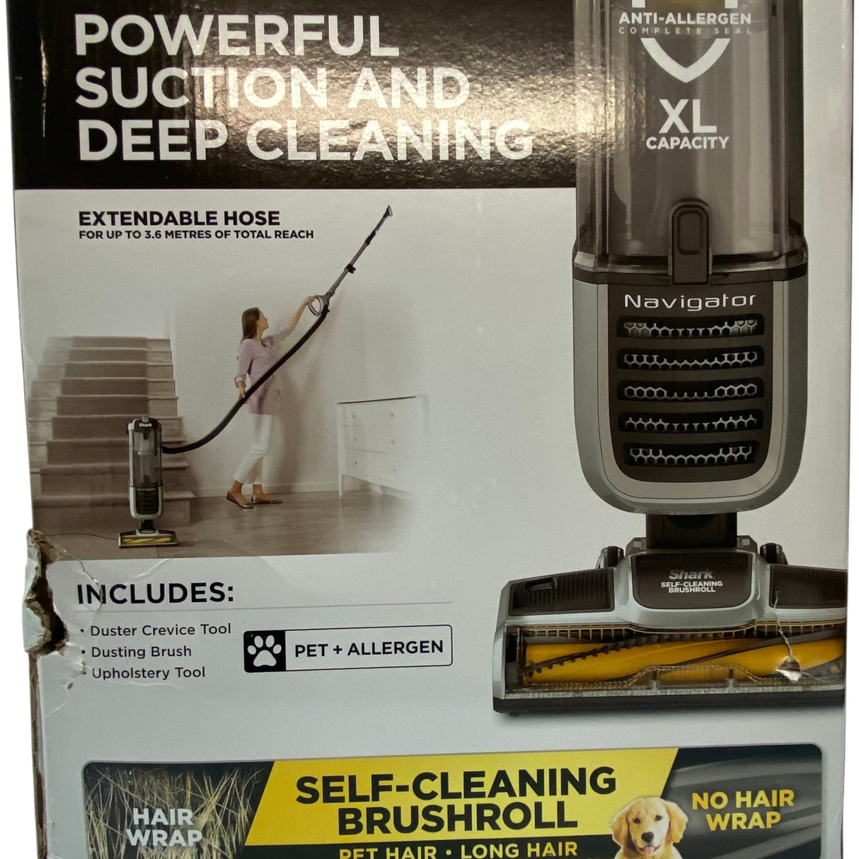 Shark Navigator Pet Vacuum with Self Cleaning Brushroll
