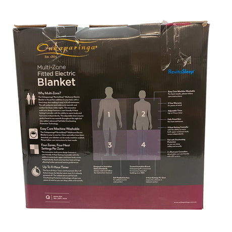 Onkaparinga Multi-Zone Electric Blanket - Queen