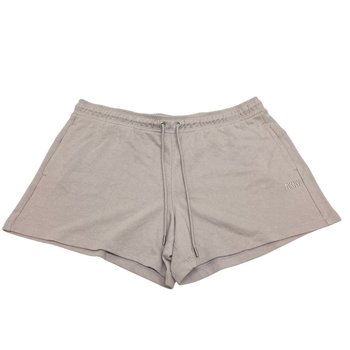 DKNY Women's Tonal Logo Casual Shorts - Dune SIZE - Extra Large