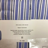 DKNY Women's 2 Piece Lightweight Woven Pyjama Set - Blue Stripe SIZE - XXL