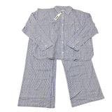 DKNY Women's 2 Piece Lightweight Woven Pyjama Set - Blue Stripe SIZE - Large
