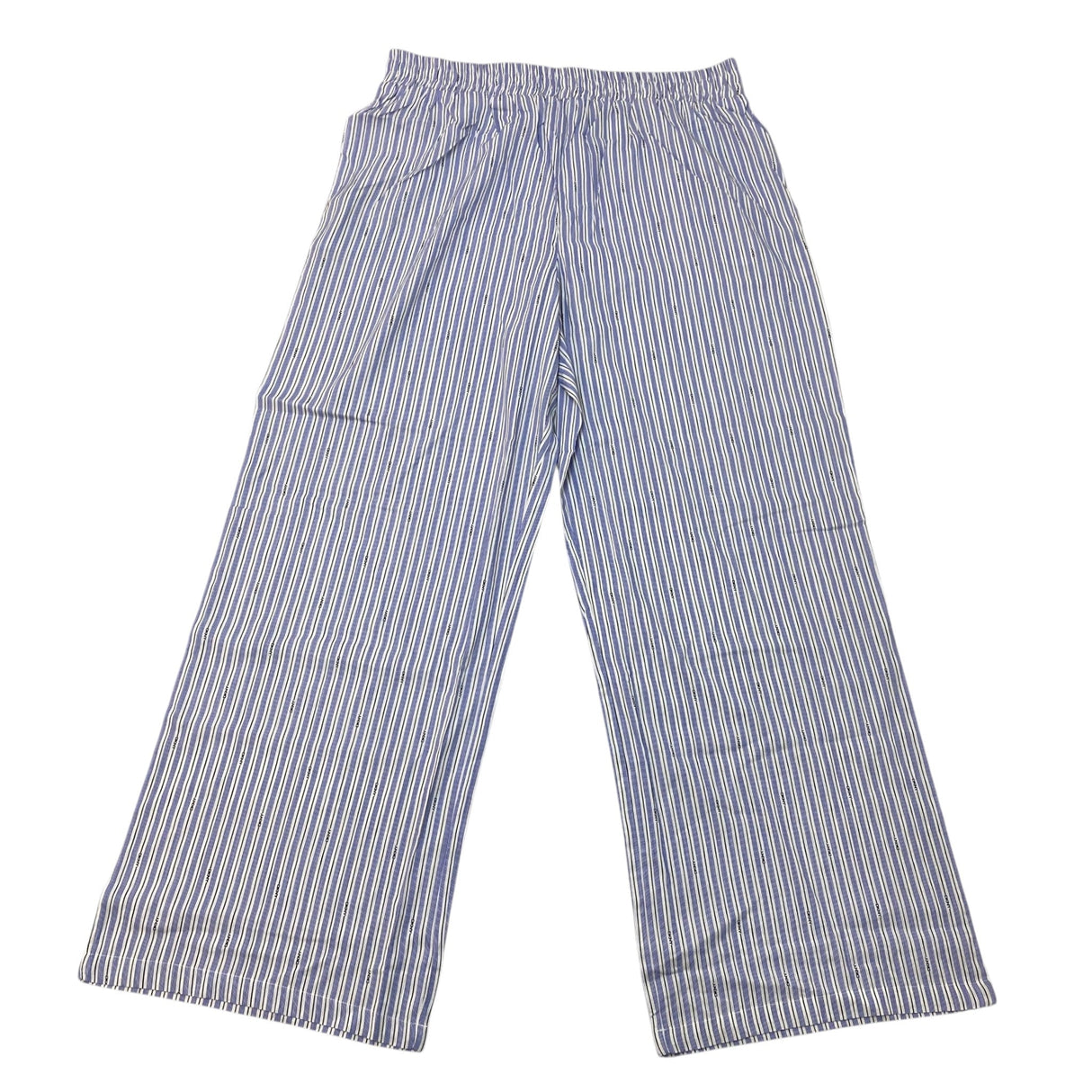 DKNY Women's 2 Piece Lightweight Woven Pyjama Set - Blue Stripe SIZE - Large