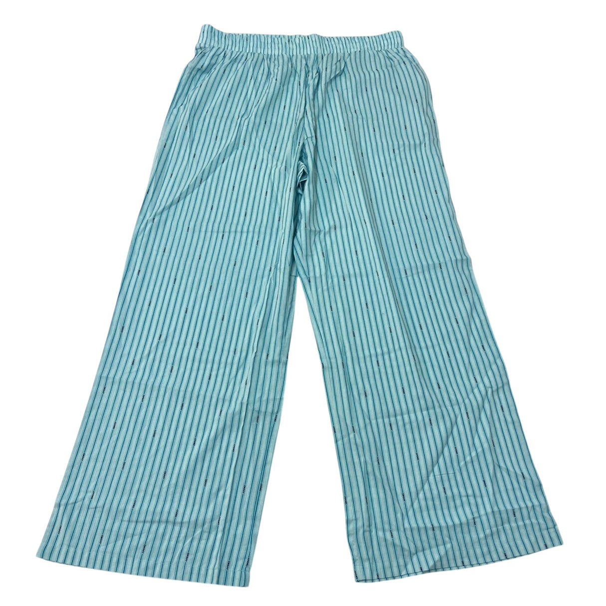 DKNY Women's 2 Piece Lightweight Woven Pyjama Set - Green Stripe SIZE - Extra Large