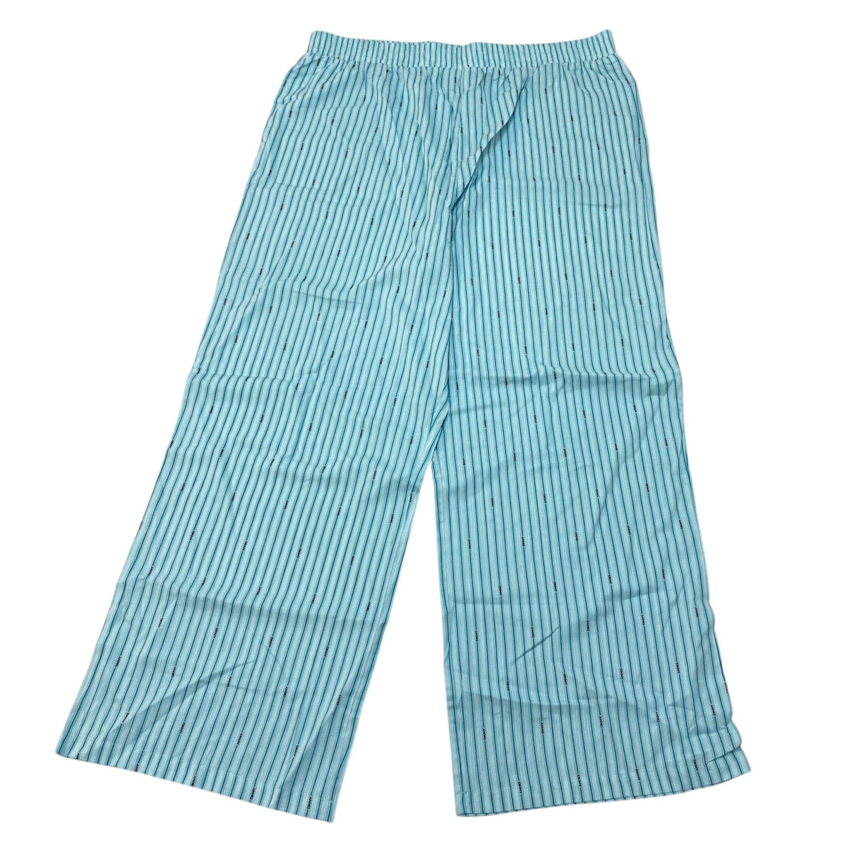 DKNY Women's 2 Piece Lightweight Woven Pyjama Set - Green Stripe SIZE - XXL