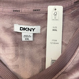 DKNY Women's 2 Piece Velour Lounge Set - Mauve SIZE - XXL