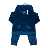 DKNY Women's 2 Piece Velour Lounge Set - Navy SIZE - Medium