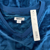 DKNY Women's 2 Piece Velour Lounge Set - Navy SIZE - Medium